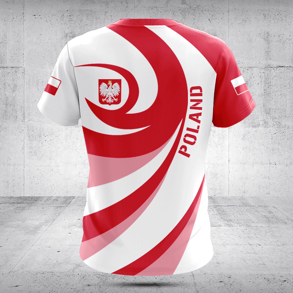 Customize Poland Flag Vortex Shirts