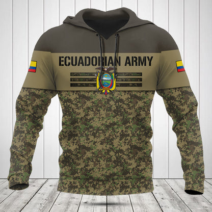 Passen Sie Ecuador Army Camo Skull Shirts und Jogginghosen an