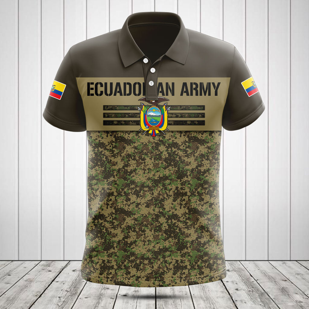 Customize Ecuador Army Camo Skull Shirts And Jogger Pants