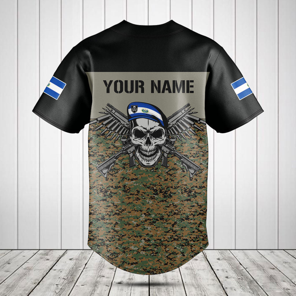 Passen Sie die Camo Skull Shirts und Jogginghosen der El Salvador Army individuell an