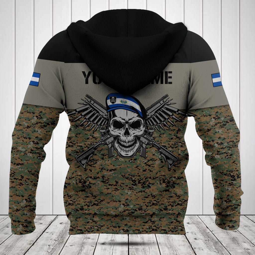 Passen Sie die Camo Skull Shirts und Jogginghosen der El Salvador Army individuell an