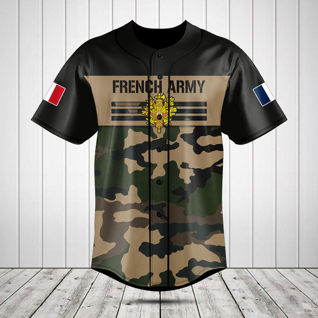 Customize France Army Camo Skull Shirts And Jogger Pants