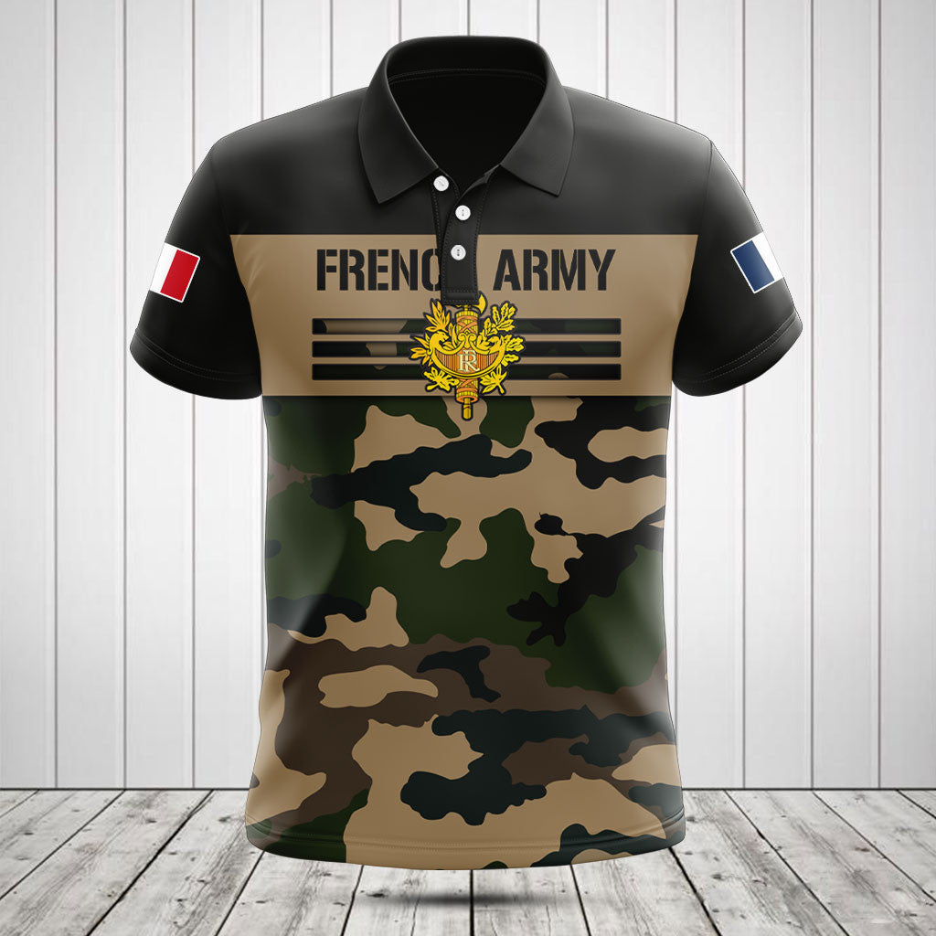 Customize France Army Camo Skull Shirts And Jogger Pants