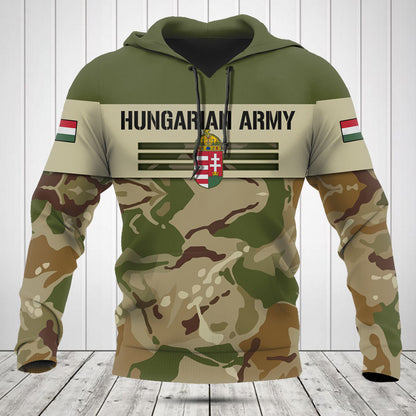 Customize Hungary Army Camo Skull Shirts And Jogger Pants