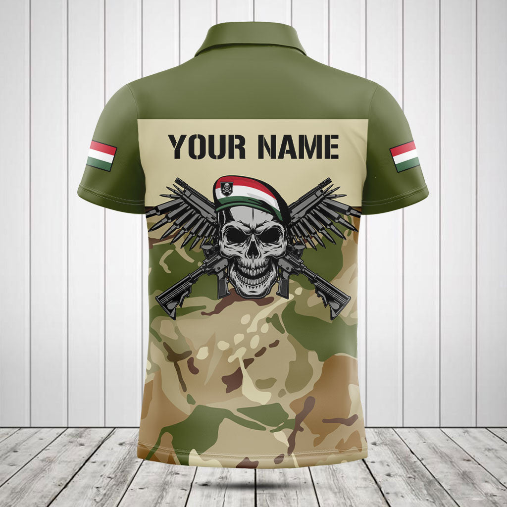 Customize Hungary Army Camo Skull Shirts And Jogger Pants