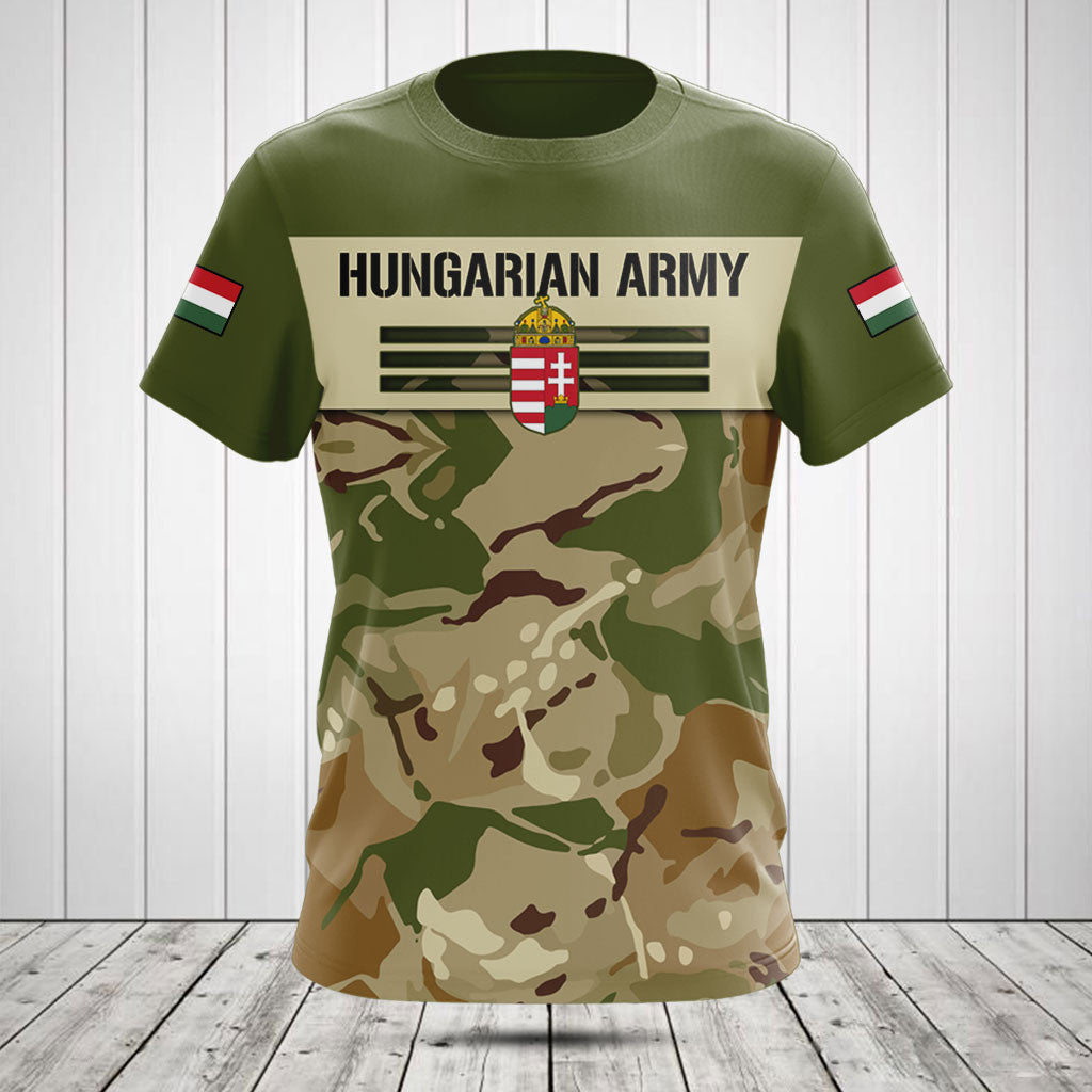 Customize Hungary Army Camo Skull Shirts And Jogger Pants