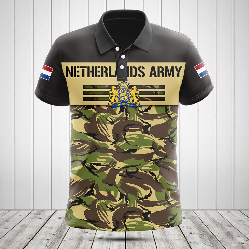 Customize Netherlands Army Camo Skull Shirts And Jogger Pants