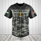 Customize Palestine Army Camo Skull Shirts And Jogger Pants