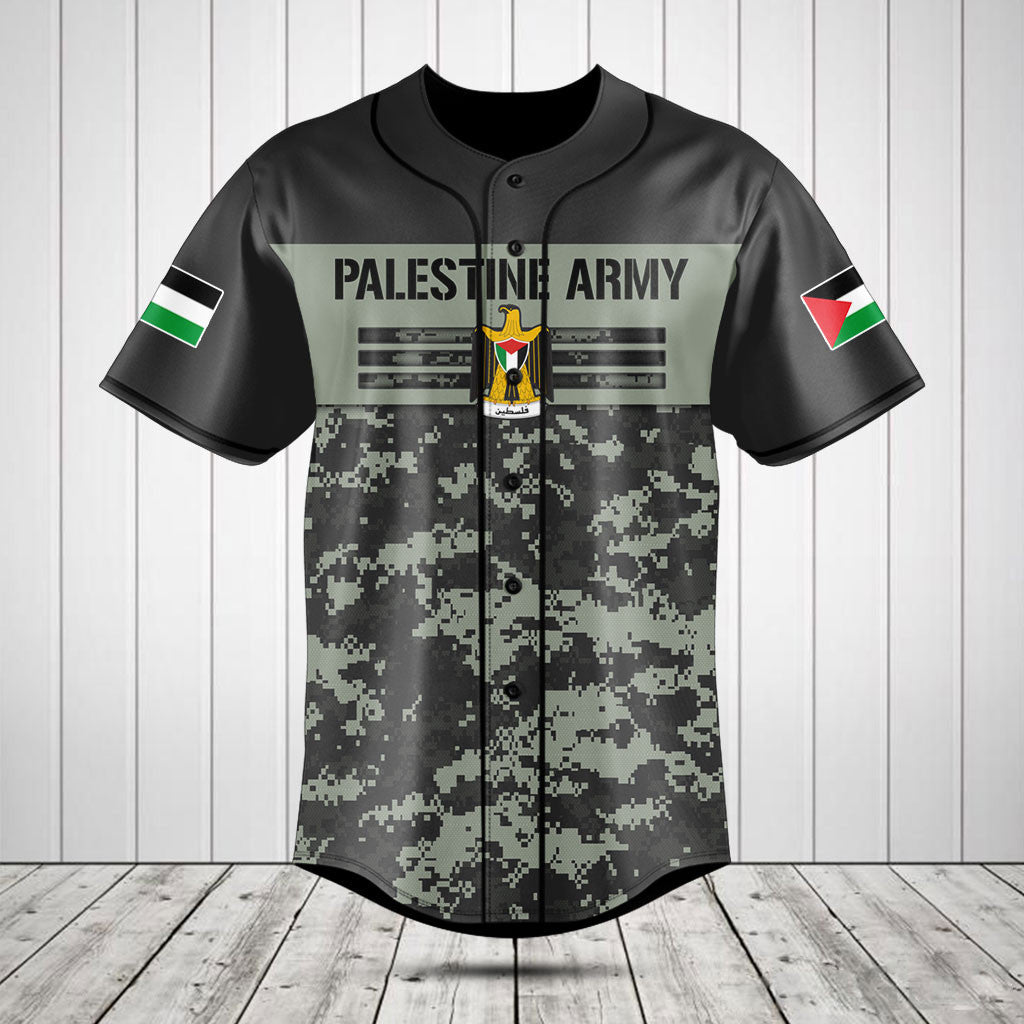 Customize Palestine Army Camo Skull Shirts And Jogger Pants