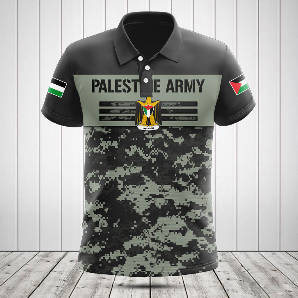 Customize Palestine Army Camo Skull Shirts And Jogger Pants