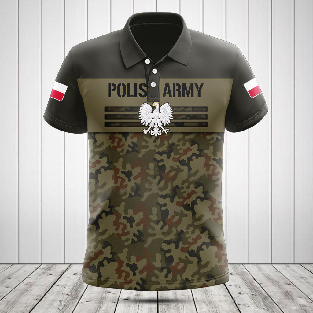 Customize Poland Army Camo Skull Shirts And Jogger Pants