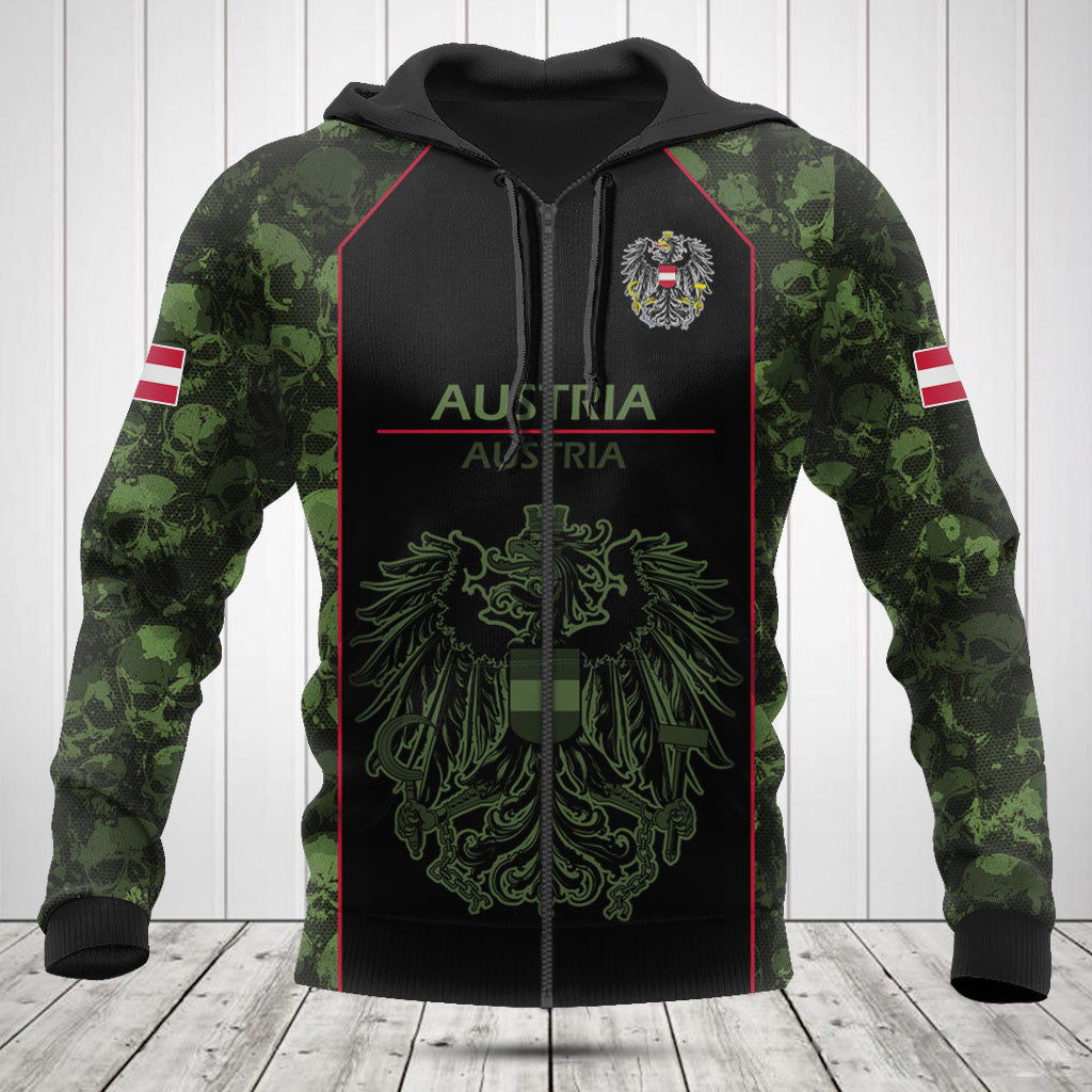 Passen Sie Skull Camo Austria Shirts und Jogginghosen an