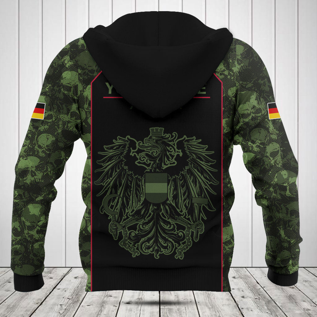 Customize Skull Camo Austria Shirts And Jogger Pants