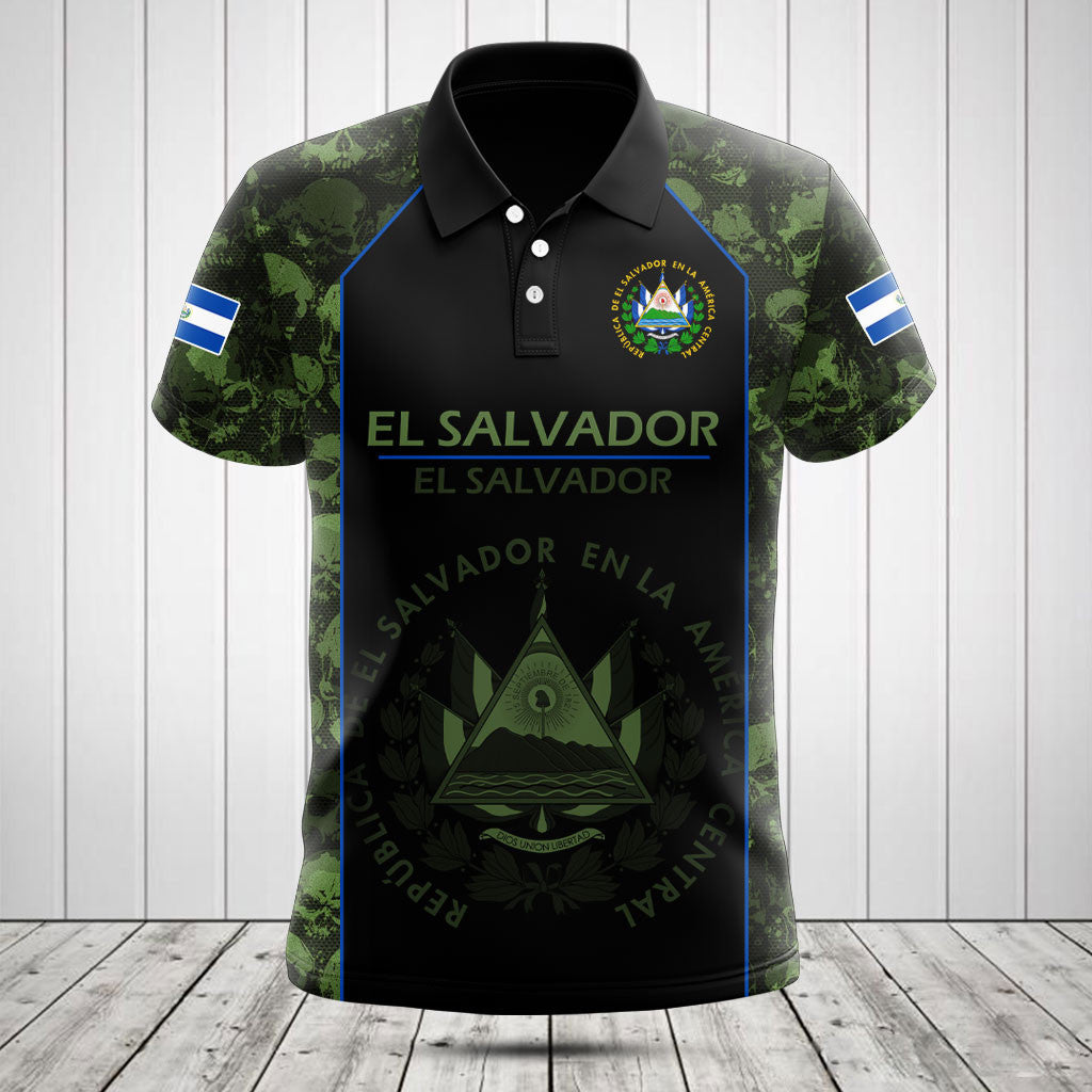 Passen Sie Skull Camo El Salvador Shirts und Jogginghosen an