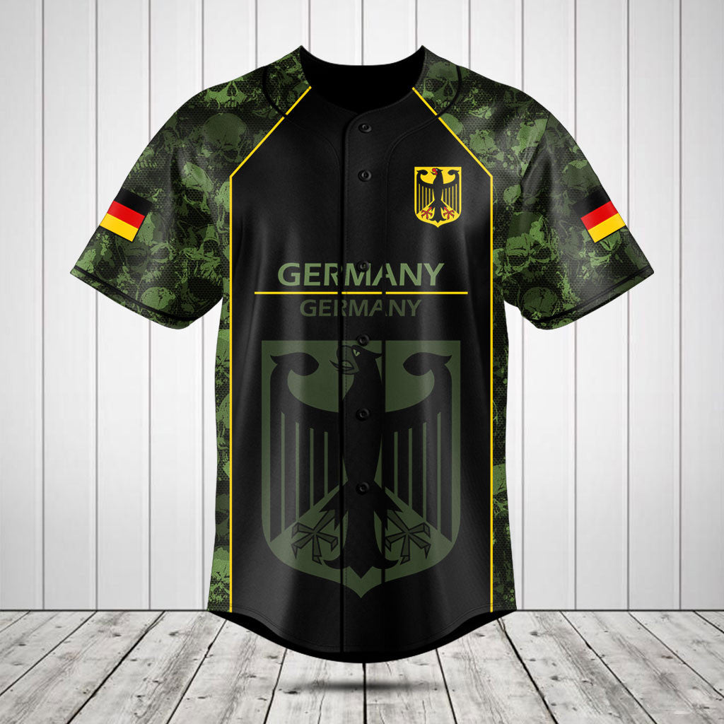 Customize Skull Camo Germany Shirts And Jogger Pants