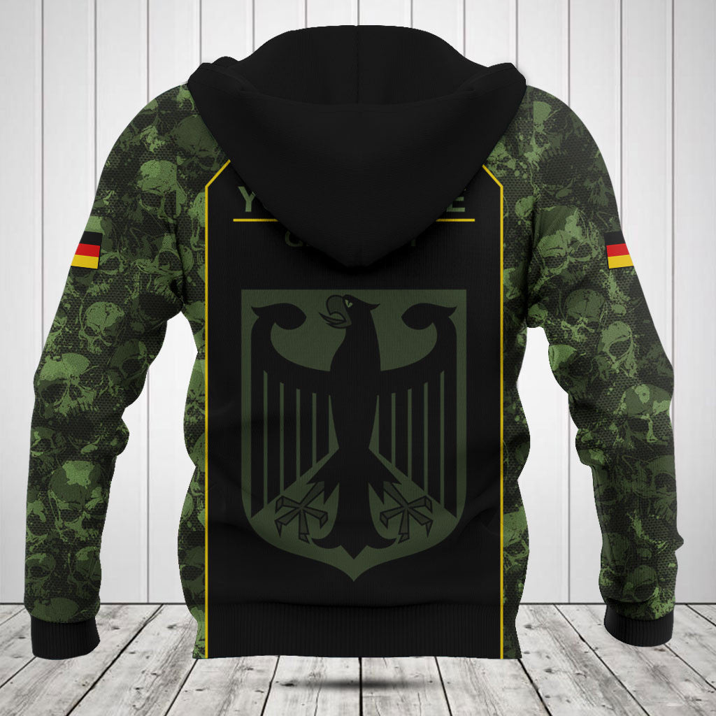 Customize Skull Camo Germany Shirts And Jogger Pants