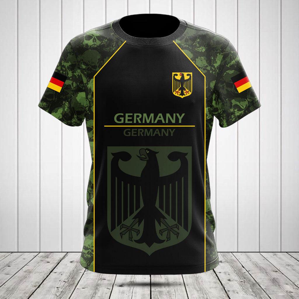 Customize Skull Camo Germany Shirts And Jogger Pants