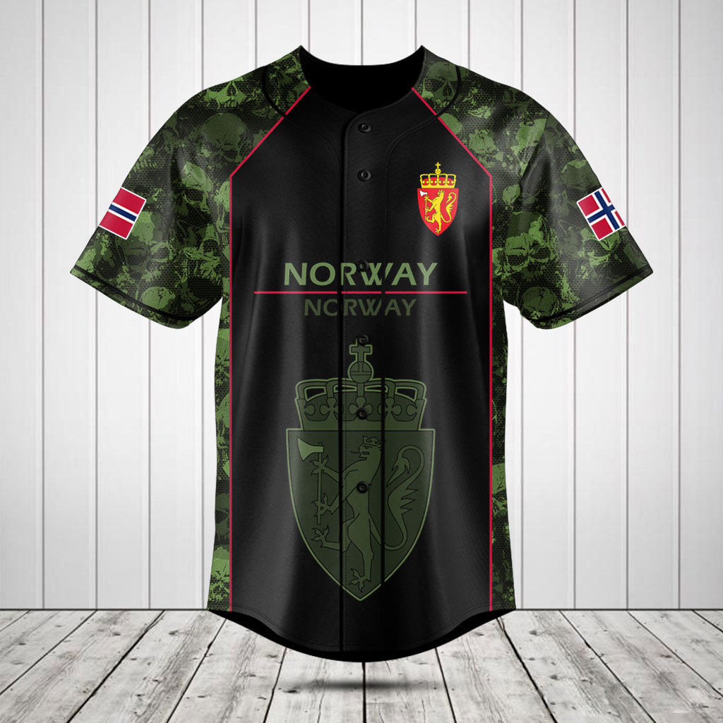 Customize Skull Camo Norway Shirts And Jogger Pants