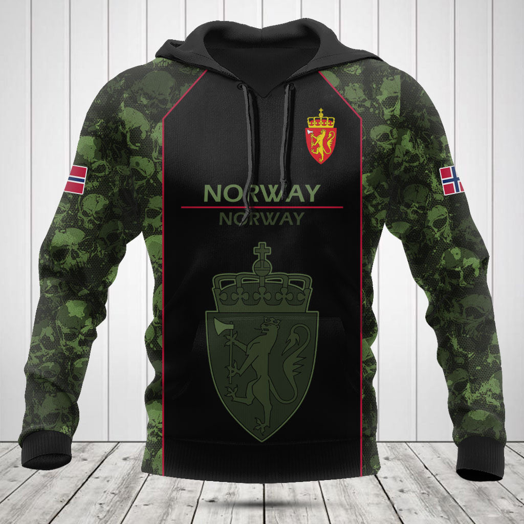 Passen Sie Skull Camo Norway Shirts und Jogginghosen an