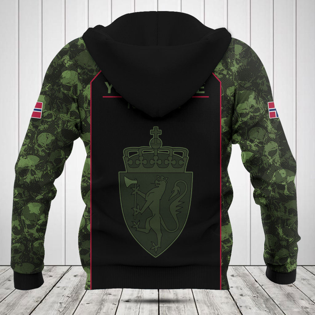 Customize Skull Camo Norway Shirts And Jogger Pants