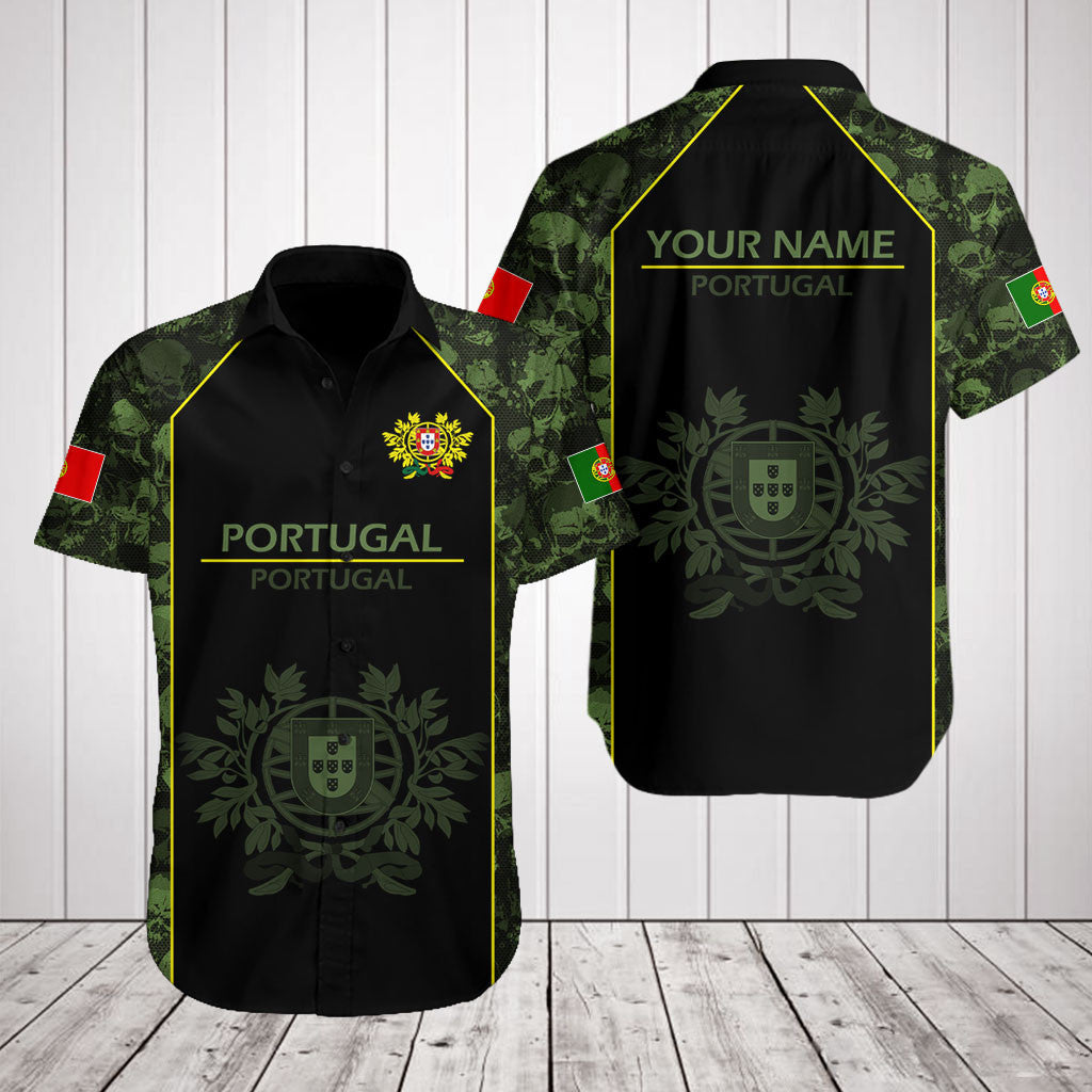 Passen Sie Skull Camo Portugal Shirts und Jogginghosen an