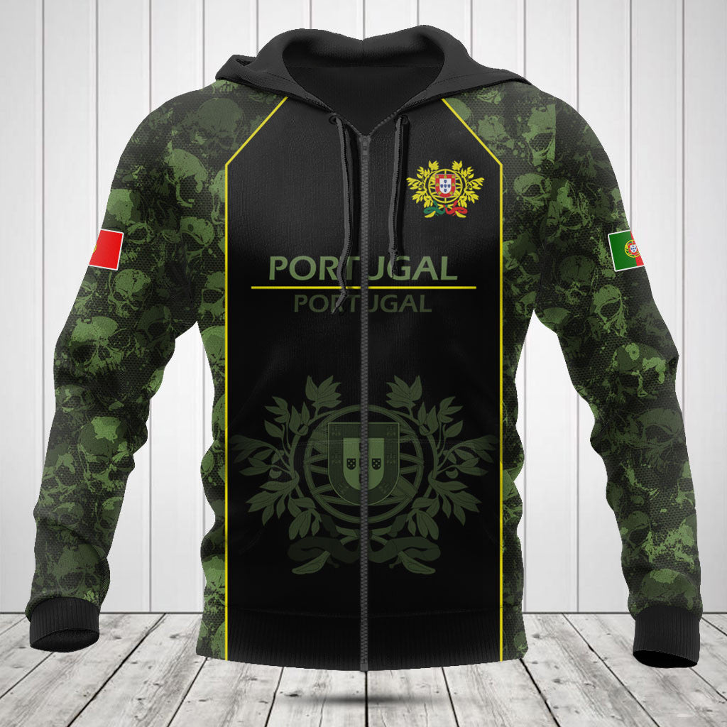 Passen Sie Skull Camo Portugal Shirts und Jogginghosen an