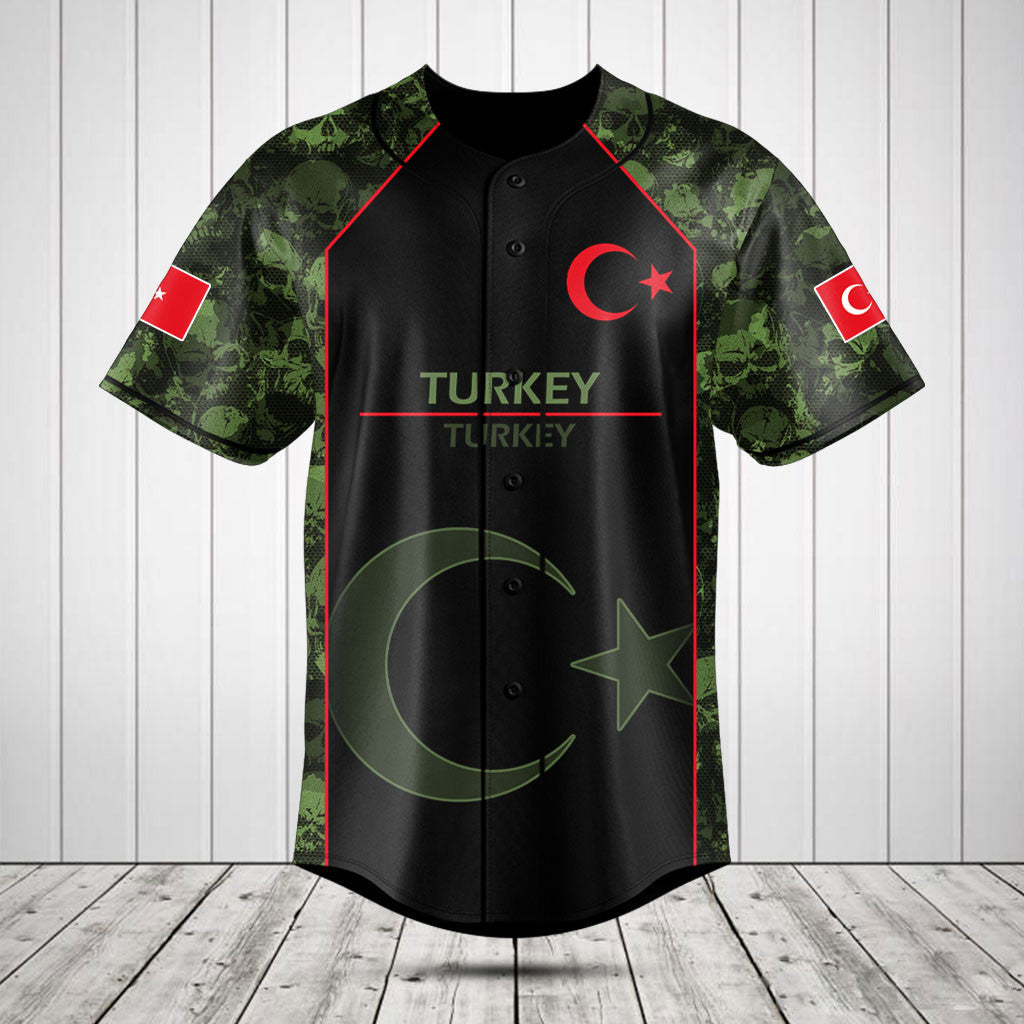 Customize Skull Camo Turkey Shirts And Jogger Pants