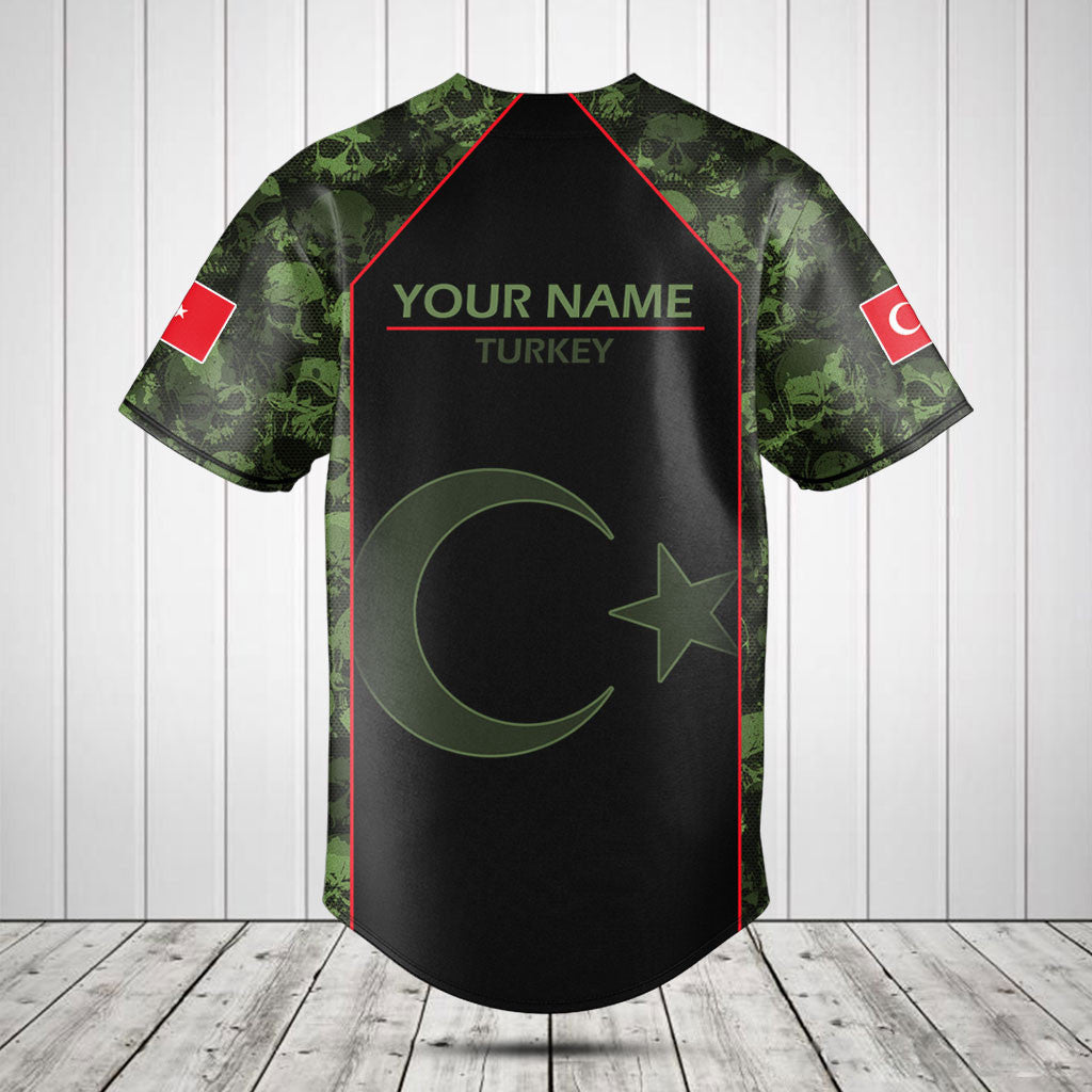 Customize Skull Camo Turkey Shirts And Jogger Pants