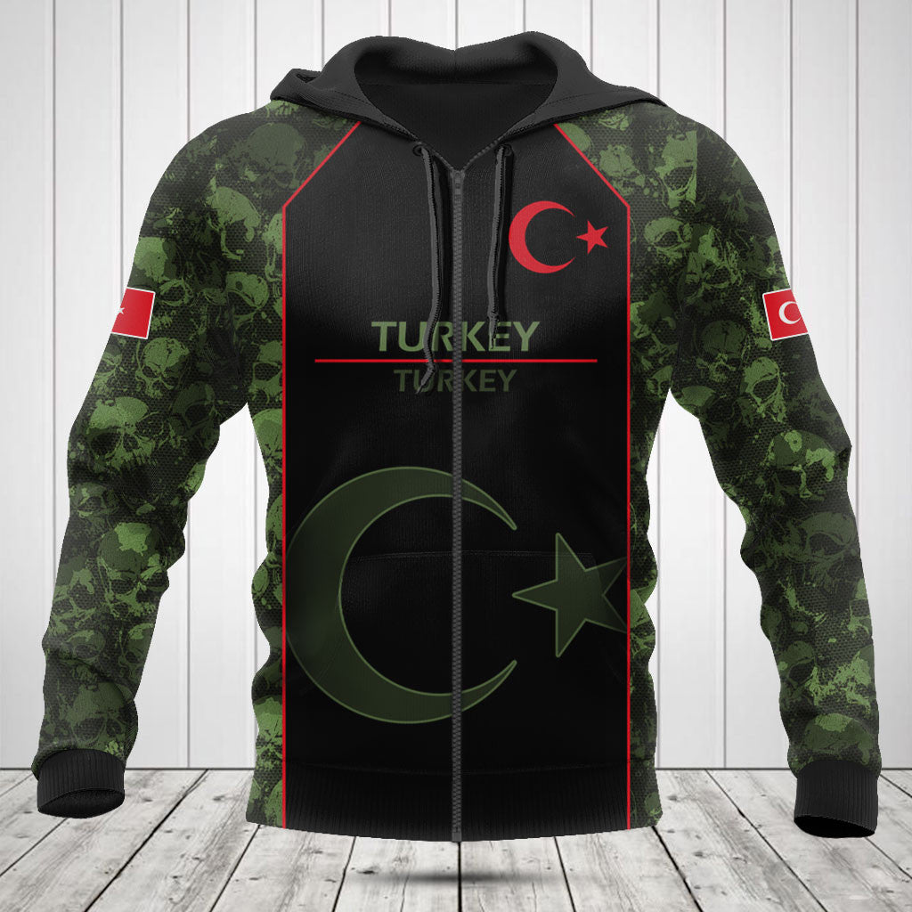 Customize Skull Camo Turkey Shirts And Jogger Pants