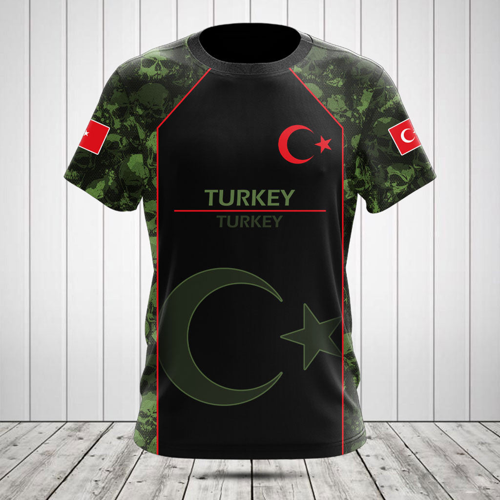 Customize Skull Camo Turkey Shirts And Jogger Pants