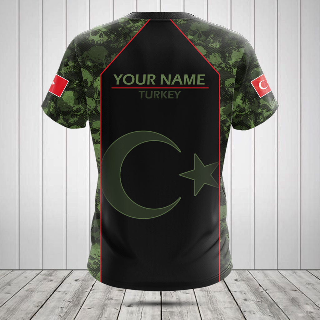 Customize Skull Camo Turkey Shirts And Jogger Pants