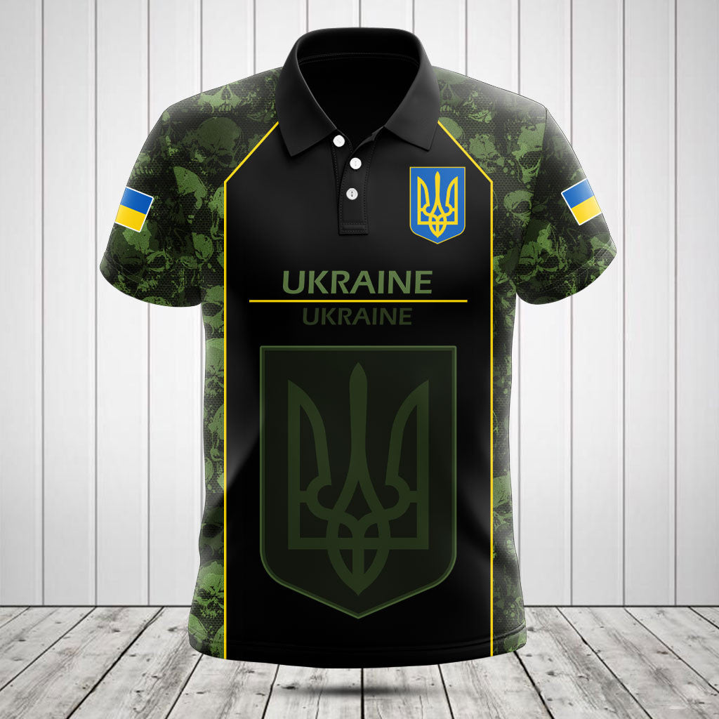 Customize Skull Camo Ukraine Shirts And Jogger Pants