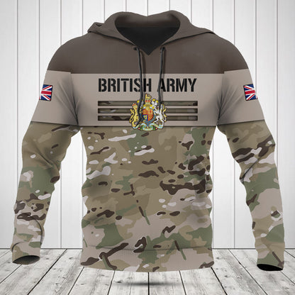 Customize United Kingdom Army Camo Skull Shirts And Jogger Pants