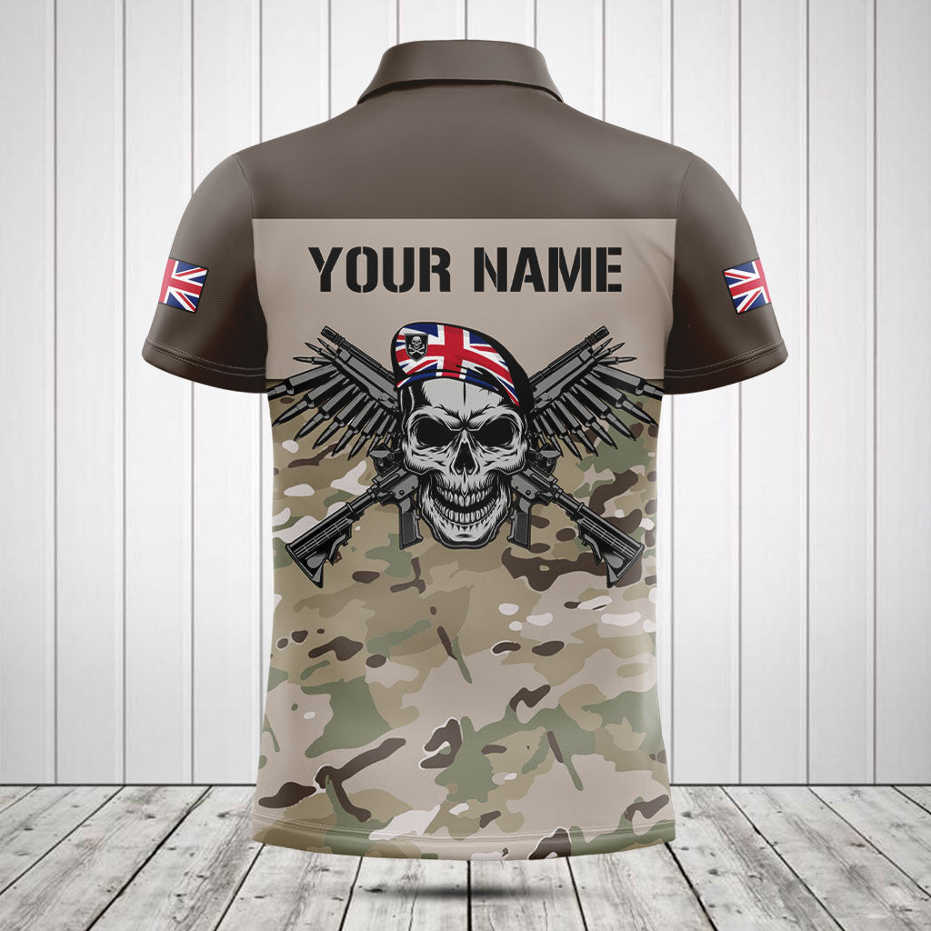 Customize United Kingdom Army Camo Skull Shirts And Jogger Pants