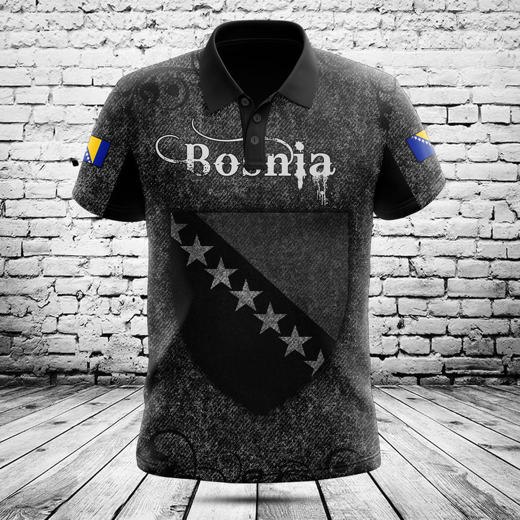 Customize Bosnia Skull Knitted Texture Shirts