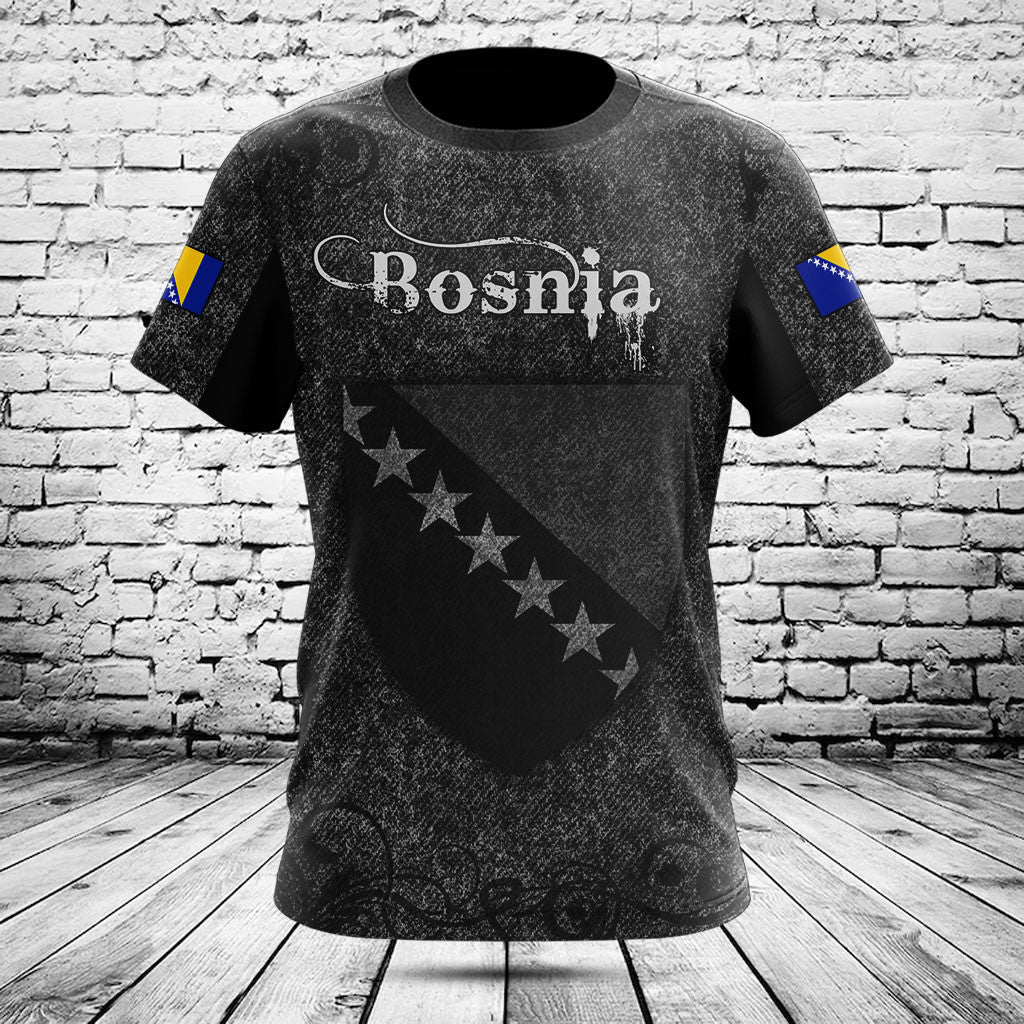 Customize Bosnia Skull Knitted Texture Shirts