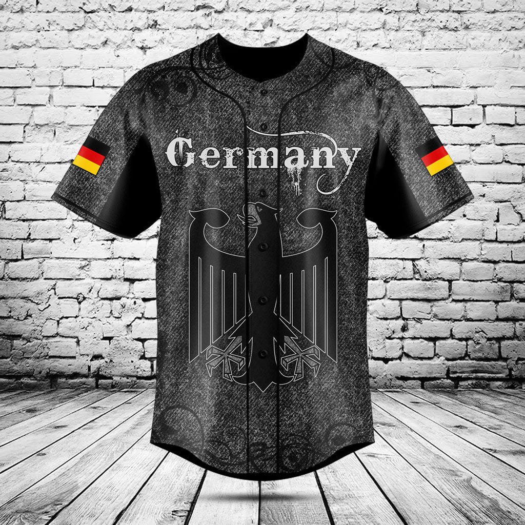 Deutschland Totenkopf Gestrickte Textur Shirts Anpassen