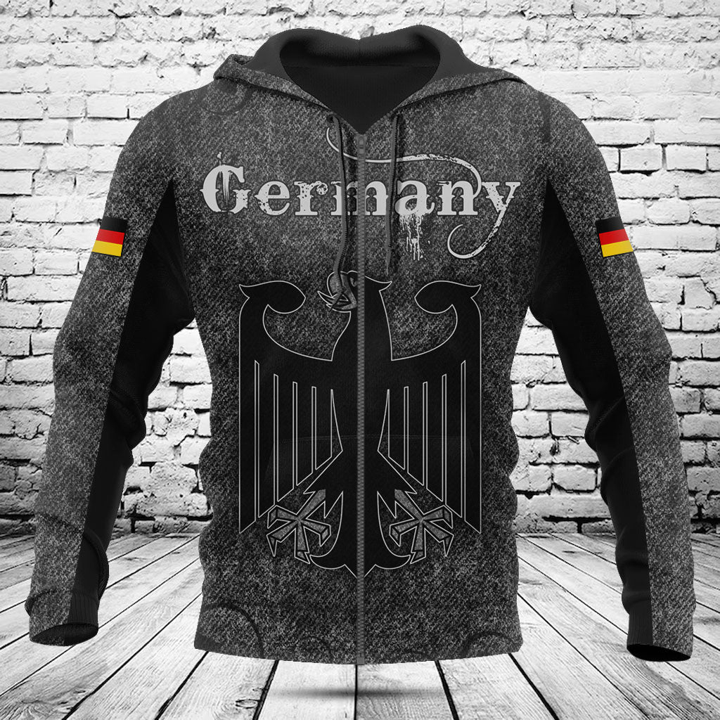 Deutschland Totenkopf Gestrickte Textur Shirts Anpassen