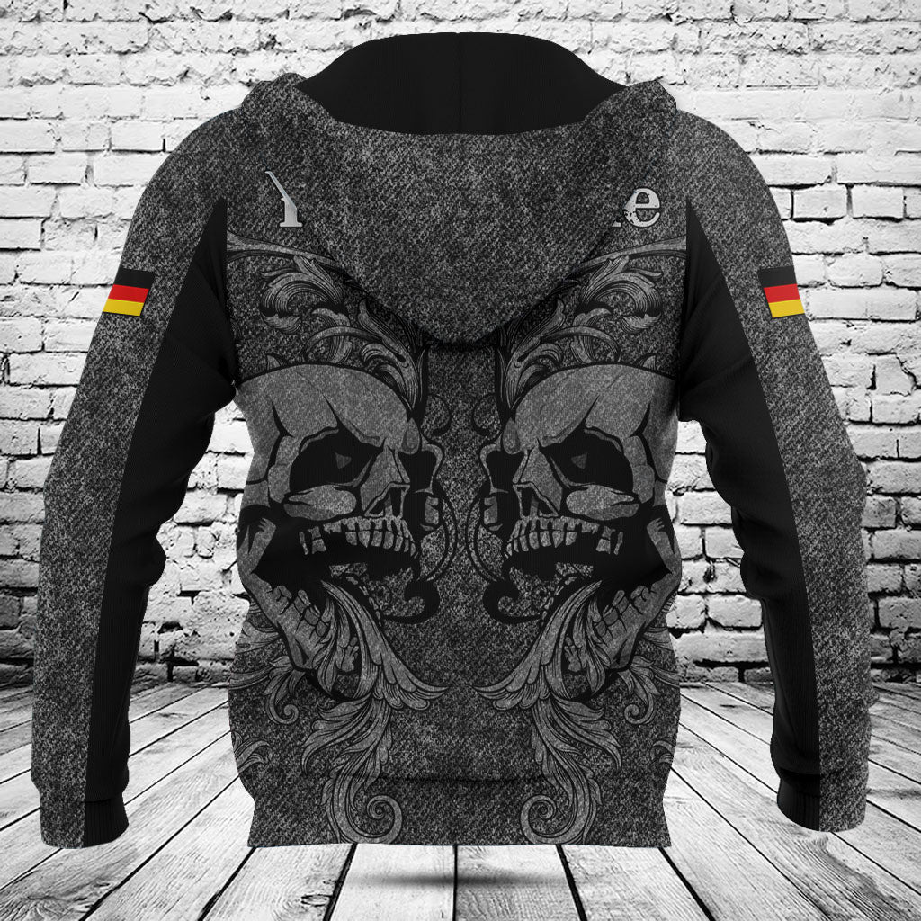 Customize Germany Skull Knitted Texture Shirts