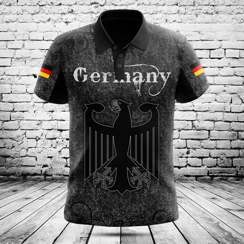 Deutschland Totenkopf Gestrickte Textur Shirts Anpassen