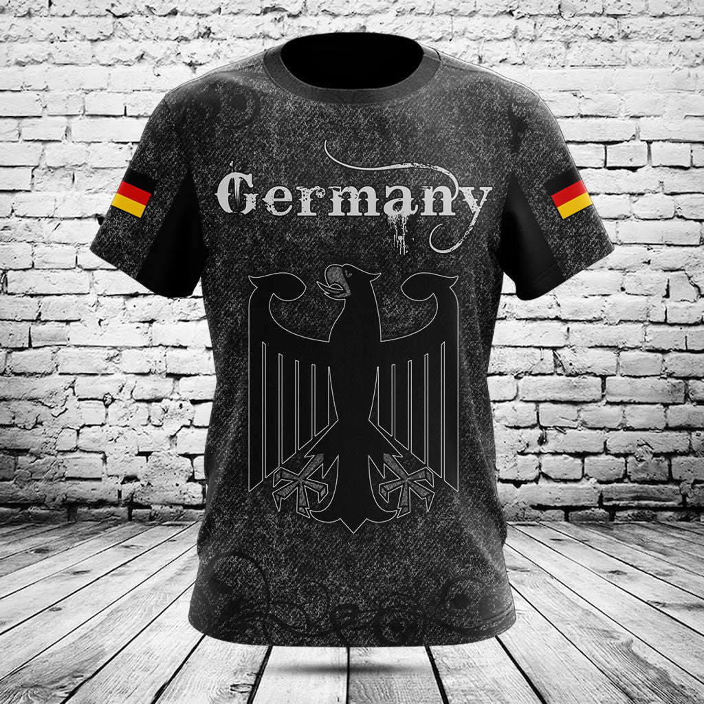 Deutschland Totenkopf Gestrickte Textur Shirts Anpassen