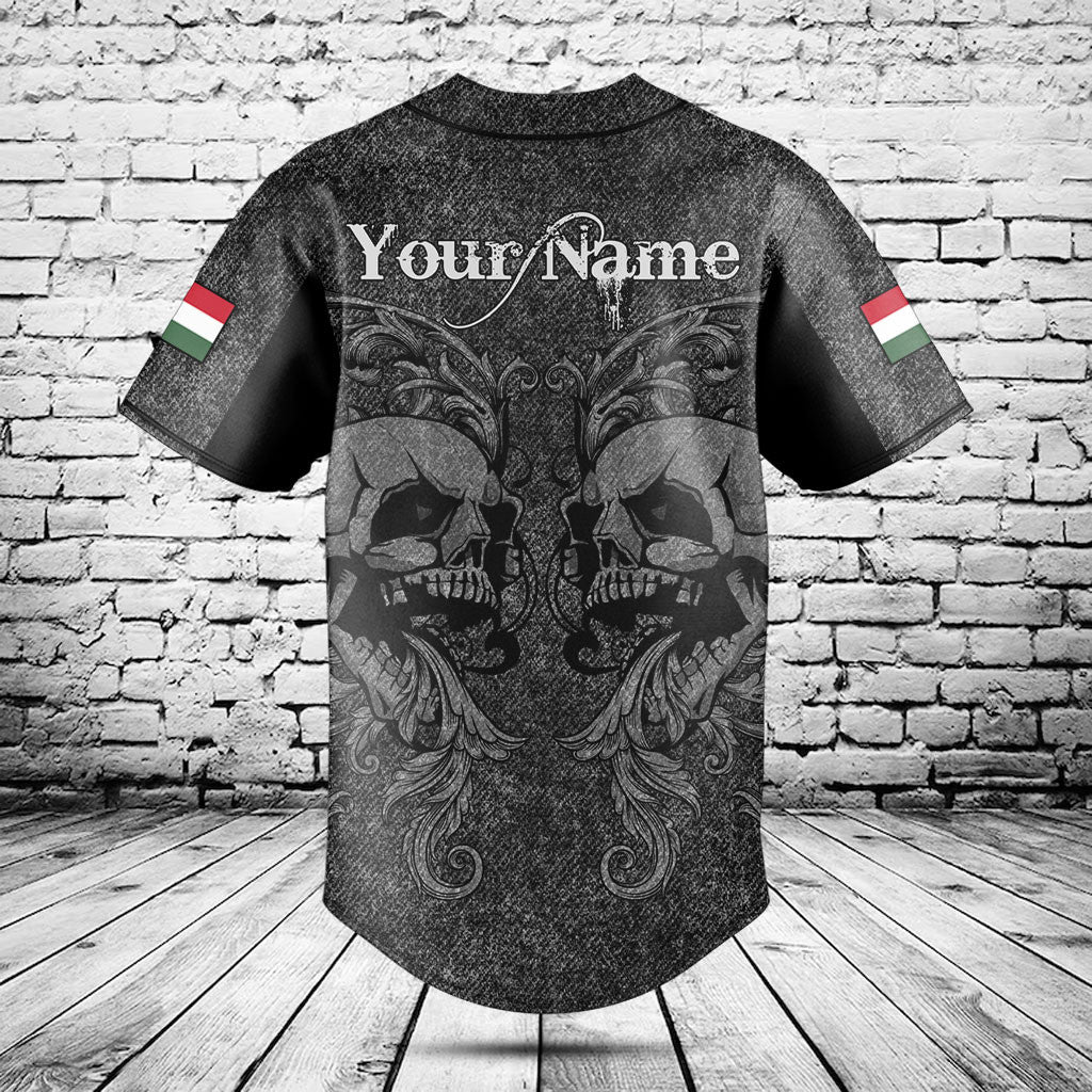 Customize Hungary Skull Knitted Texture Shirts