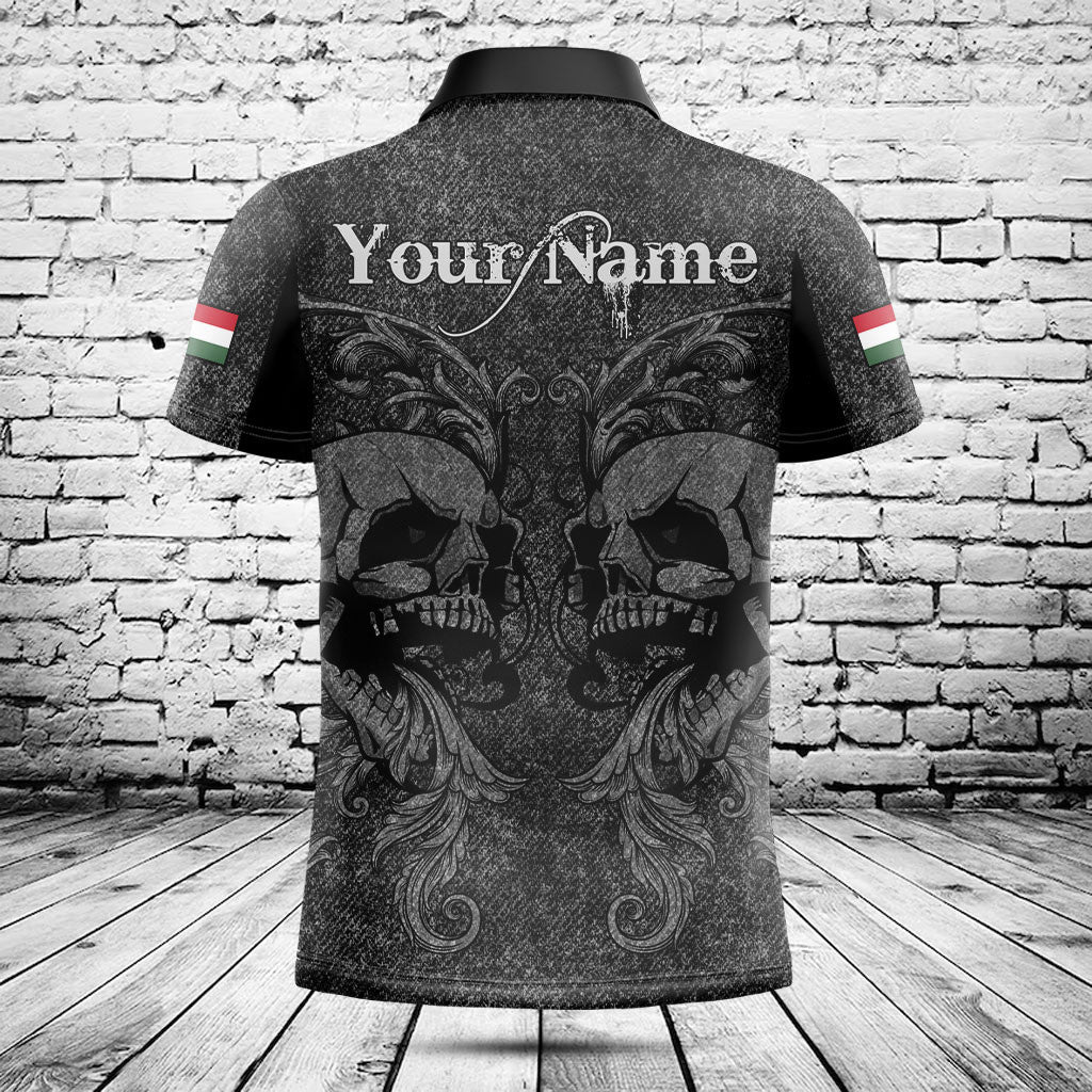 Customize Hungary Skull Knitted Texture Shirts