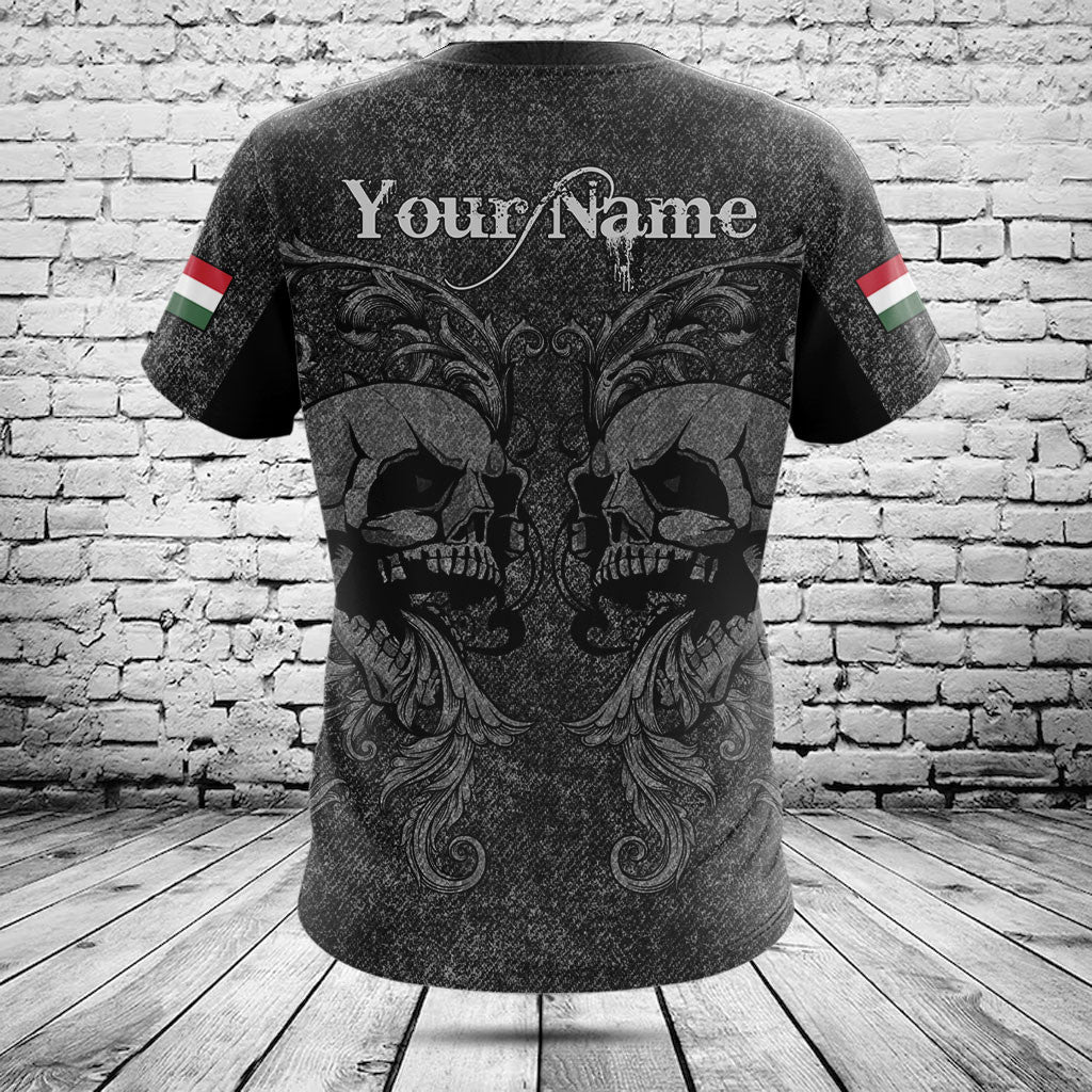 Customize Hungary Skull Knitted Texture Shirts