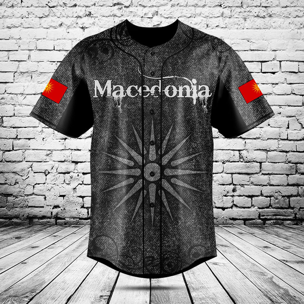 Customize Macedonia Vergina Sun Skull Knitted Texture Shirts