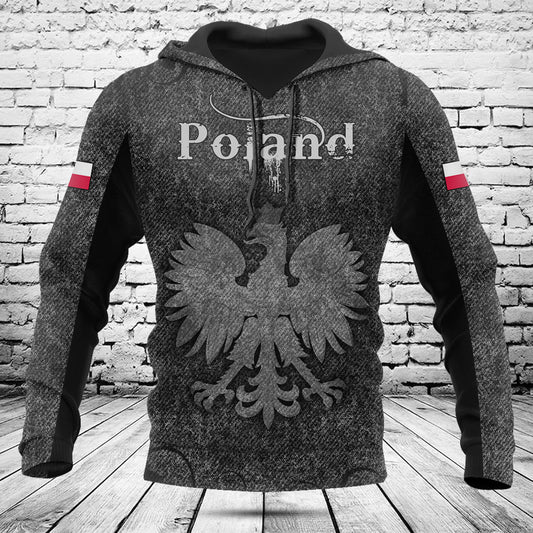 Passen Sie Polen Schädel gestrickte Textur Shirts