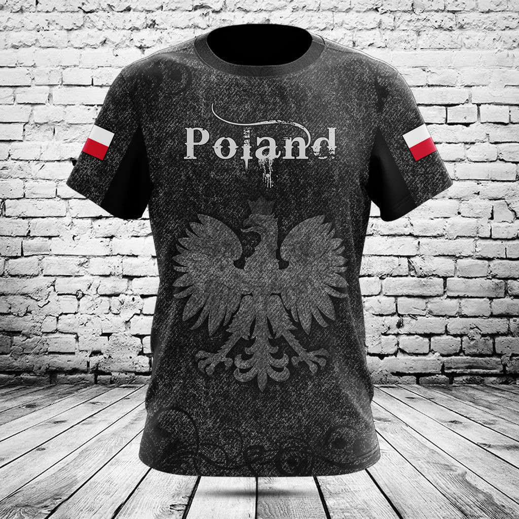 Passen Sie Polen Schädel gestrickte Textur Shirts