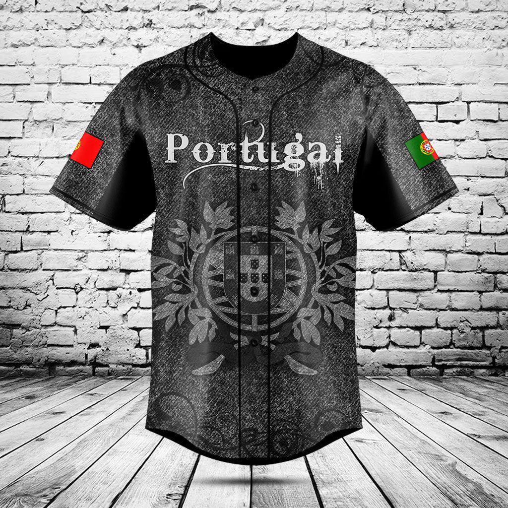 Passen Sie Portugal Skull Stricktextur Shirts an