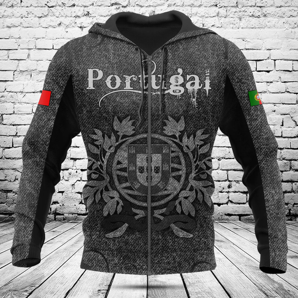 Passen Sie Portugal Skull Stricktextur Shirts an