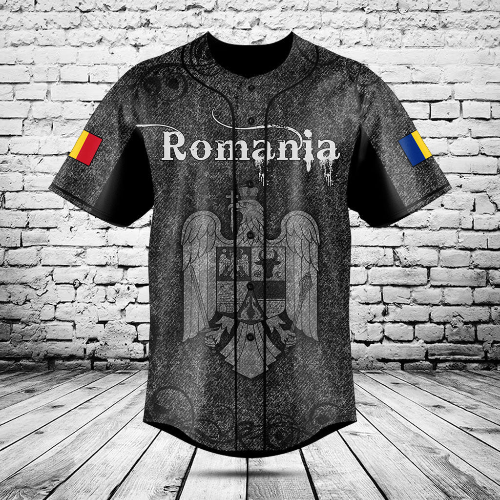 Customize Romania Skull Knitted Texture Shirts